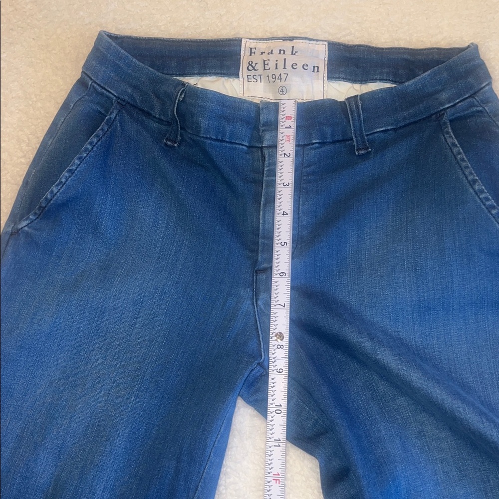 Frank & Eileen “Wicklow”‎ Italian Denim Crop Pants Blue Size 4 NWOT - Picture 6 of 13